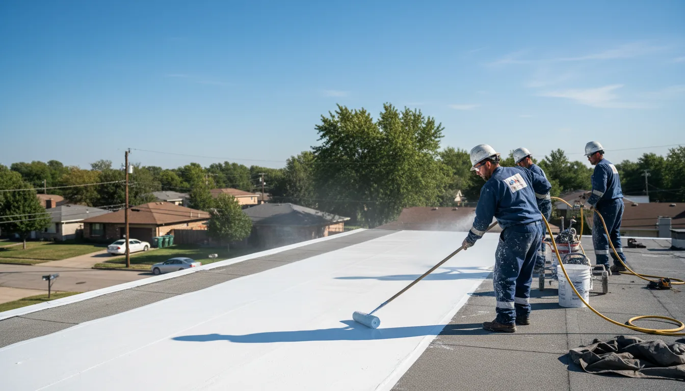 Commercial roof coating in Franklin Springs, GA near me